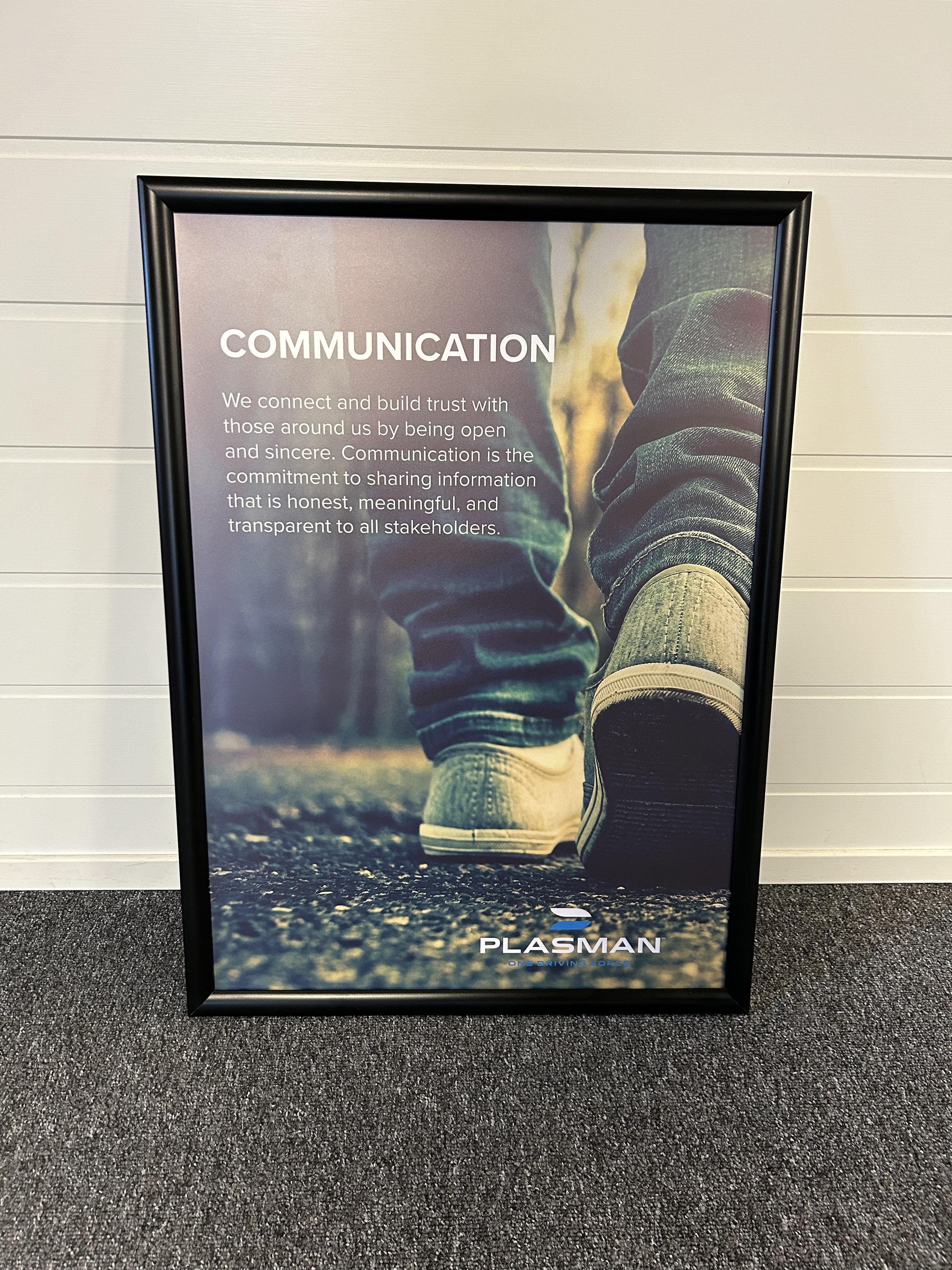 Plasman — inramad print